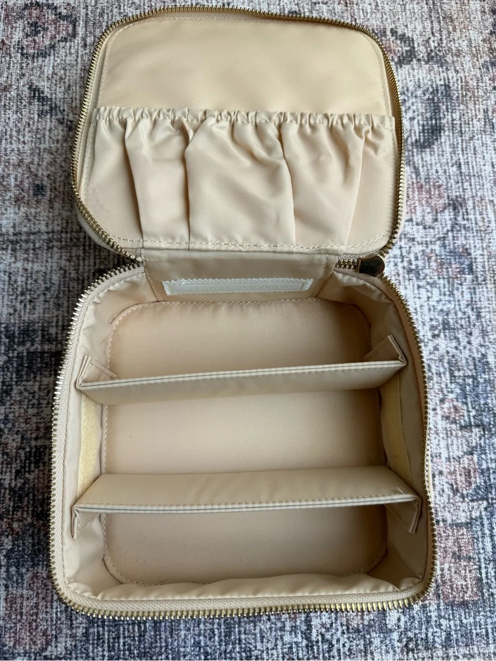 Stoney Clover Lane Compact Square Travel Case - Cream